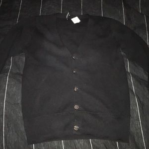 Club Monaco modern black cotton cardigan in XS